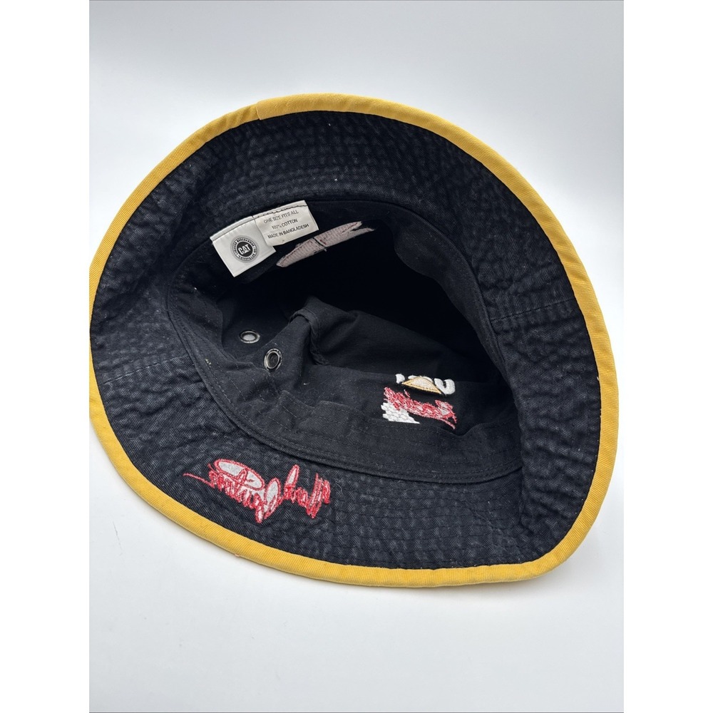 Vintage 90's Ward Burton Nascar CAT Caterpillar Racing Fishing Bucket Hat #22 - Picture 7 of 9